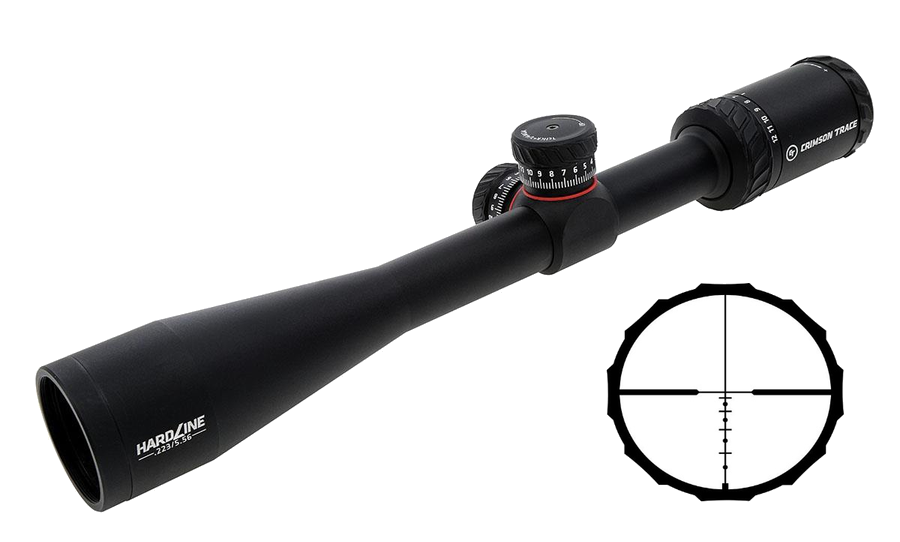 Crimson Trace HARDLINE 4-12x40 1" .223 BDC RIFLESCOPE, BDC .223/5.56