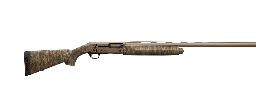 Browning Silver Field Camo FDE 12 Gauge Shotgun – 28", 4+1, 3.5" Chamber, Flat Dark Earth, Mossy Oak Bottomlands Camo Stock, Brass Bead