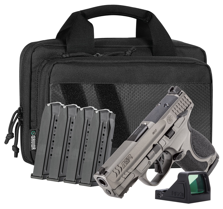 Smith & Wesson M&P9 M2.0 Metal Compact OR 9mm Pistol – 3.6" Barrel, Tungsten Gray