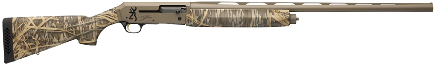 Browning Silver Field Camo FDE 12 Gauge Shotgun – 28", 4+1, 3.5" Chamber, Flat Dark Earth, Mossy Oak Original Shadowgrass Camo Stock