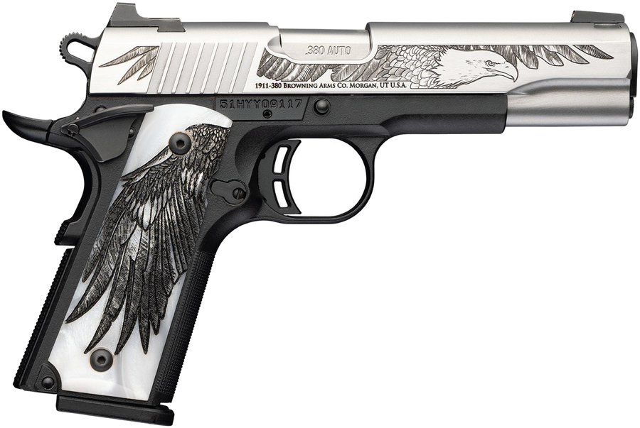 Browning 1911-380 Medallion Pro 250 .380 ACP Pistol – White Pearl Grips