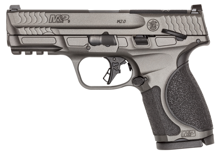 Smith & Wesson M&P9 M2.0 Metal Compact OR 9mm Pistol – 4.25" Barrel, Tungsten