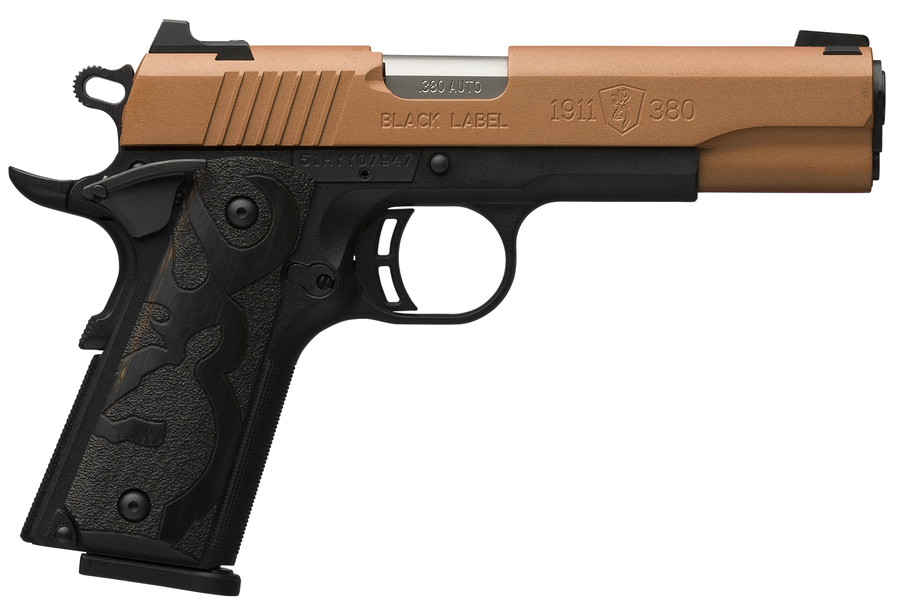 Browning 1911-380 Black Label .380 ACP Pistol – 4.25" Barrel, Copper