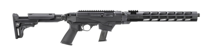 Ruger Pistol Caliber (PC) Carbine 9mm Rifle – Threaded, / Folding Black Synthetic Chassis