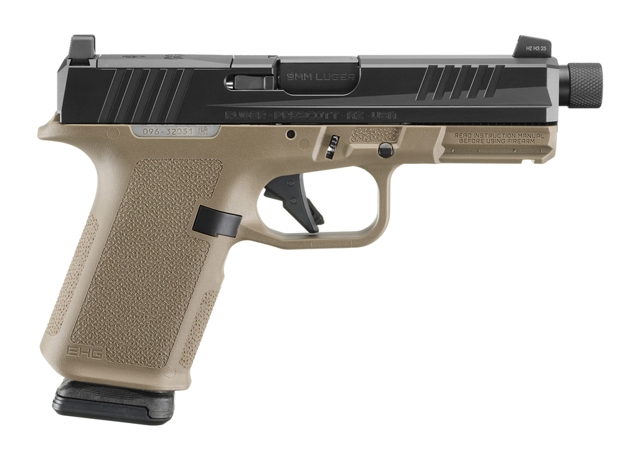 Ruger RXM 9mm Pistol – FDE – 4.5" Threaded