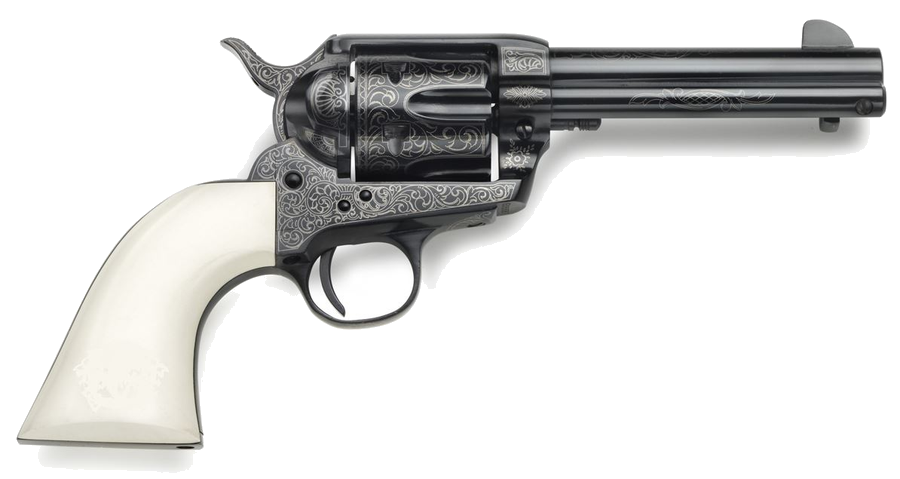 Taylor's & Company 1873 Outlaw Legacy .45 Colt Revolver – 4.75" Barrel, Engraved Blued