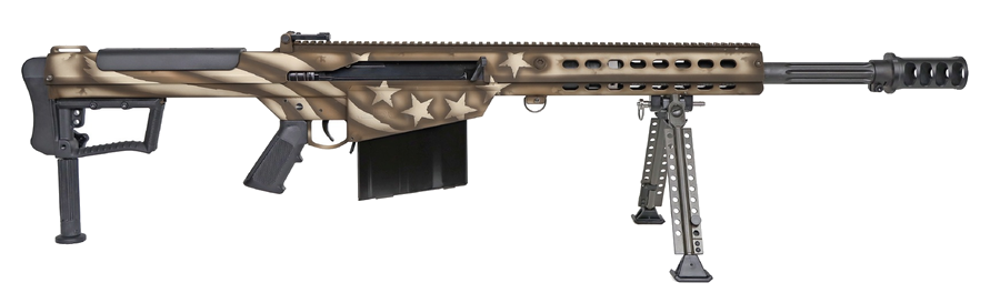 Barrett M107a1 .50 BMG Rifle – 20" Barrel, American Flag