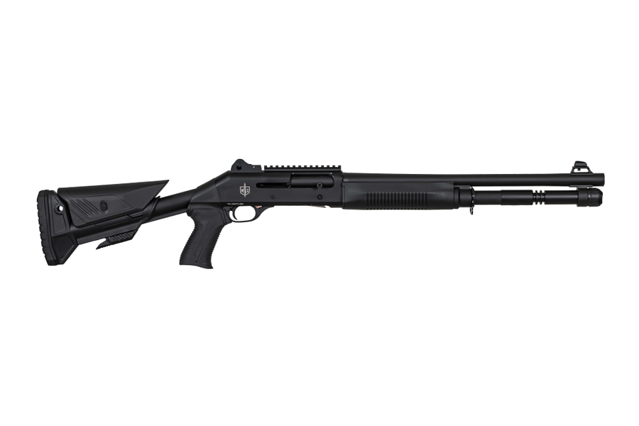 Military Armament Corp Mac 1014 12 Gauge Shotgun – 18.5", 5+1, 3" Chamber, Black Anodized, Tactical Stock Black Polymer