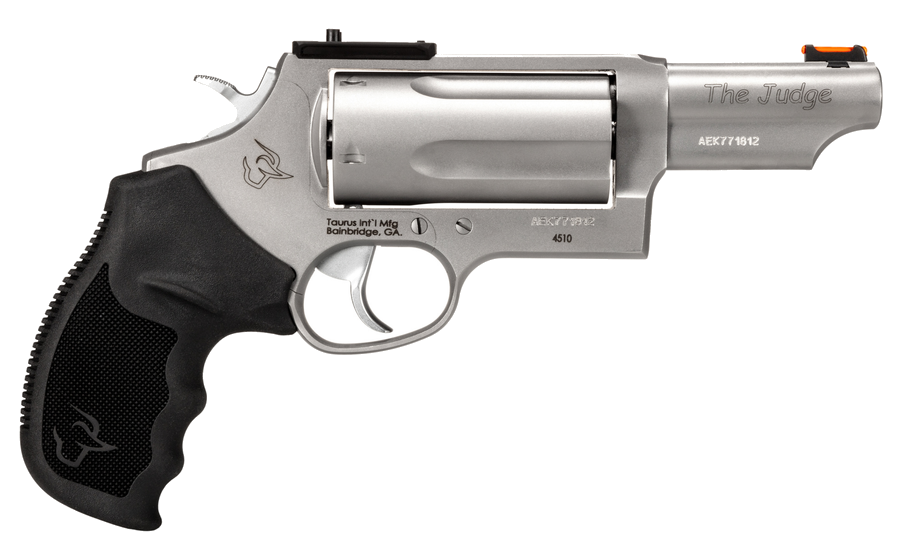 Taurus Judge 410 Bore / .45 Colt 2.5" Chamber Revolver – Optics Ready – Stainless