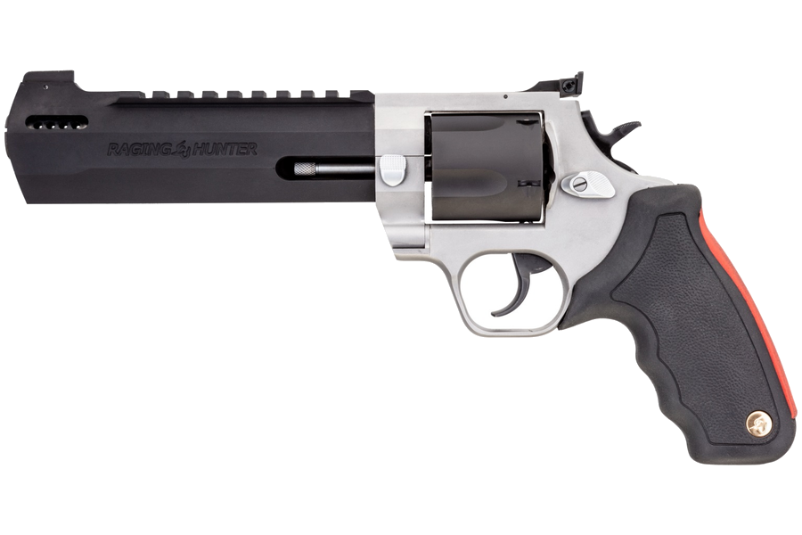 Taurus Raging Hunter 454 Casull Revolver – 6.75" Barrel, Black Rubber with Cushion Insert