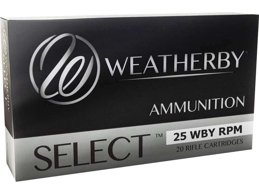 Weatherby Select 25 Weatherby RPM 107 Grain Hammer Ammunition – 20 Rounds