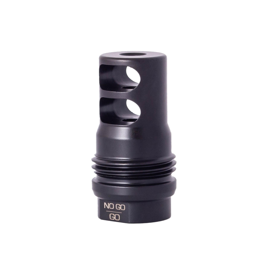 Rugged 2-Port 1/2x28 Muzzle Brake – Black Nitride