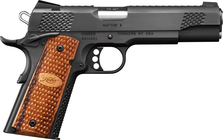 Kimber Raptor II .45 ACP Pistol – Black Brush Polished