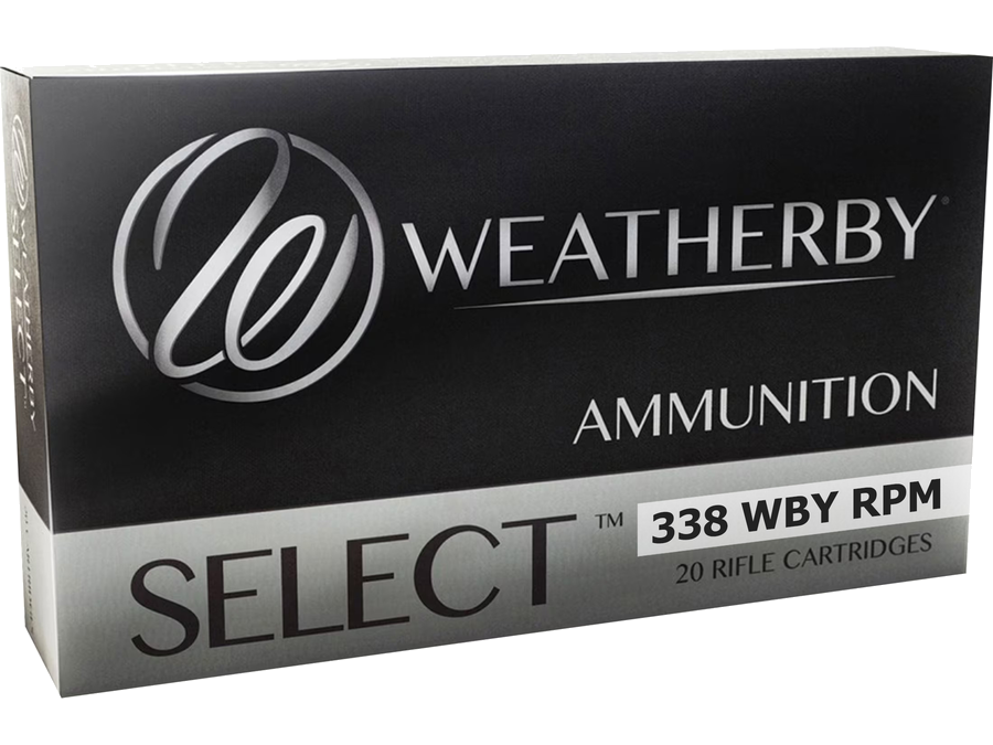 Weatherby Select 338 Weatherby RPM 225 Grain Ammunition – 20 Rounds