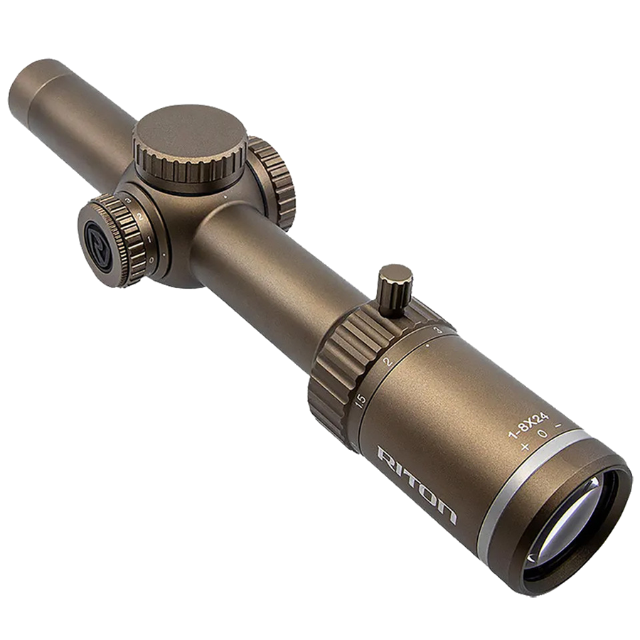 Riton Optics 3 Tactix 1-8x24 Riflescope – OT Reticle – FDE