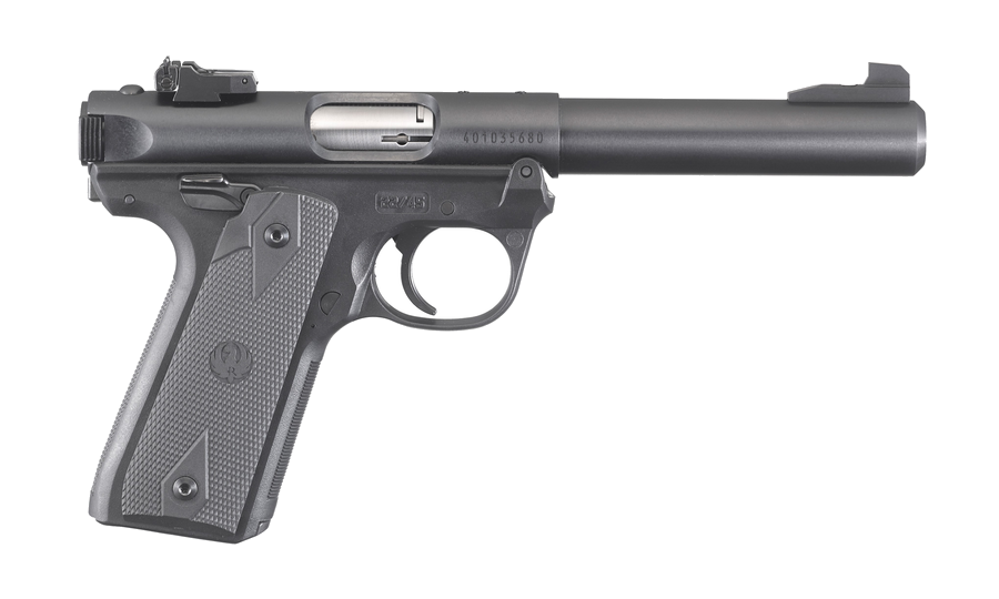 Ruger Mark IV Target .22 LR Pistol – Checkered Synthetic