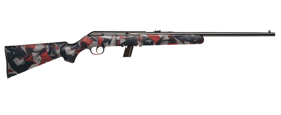 Savage Arms 64 F .22 LR Rifle – US Flag Synthetic Sporter