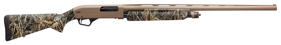 Winchester SXP Hybrid Hunter 12 Gauge Shotgun – 26", 4+1, 3" Chamber, Flat Dark Earth Perma-Cote, Realtree Max-7 Camo Stock