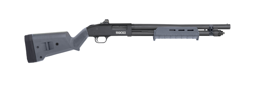Mossberg 590S Tactical OR 12 Gauge Shotgun – Optics Ready – 18.5" Barrel, Grey