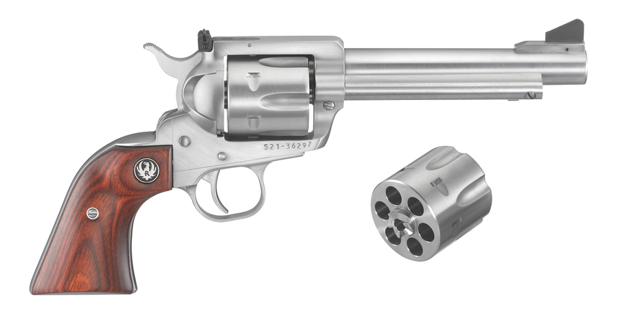 Ruger Blackhawk Flattop .357 Magnum / 9mm Revolver – 5 1/2" Barrel, Stainless