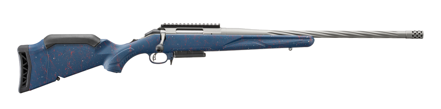 Ruger American Generation II .308 Win Rifle – Blue Splatter Gen