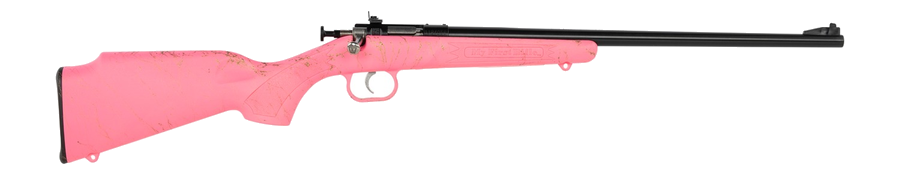 Keystone Sporting Arms Crickett .22 LR Rifle – Pink with Gold Webbing/Blued