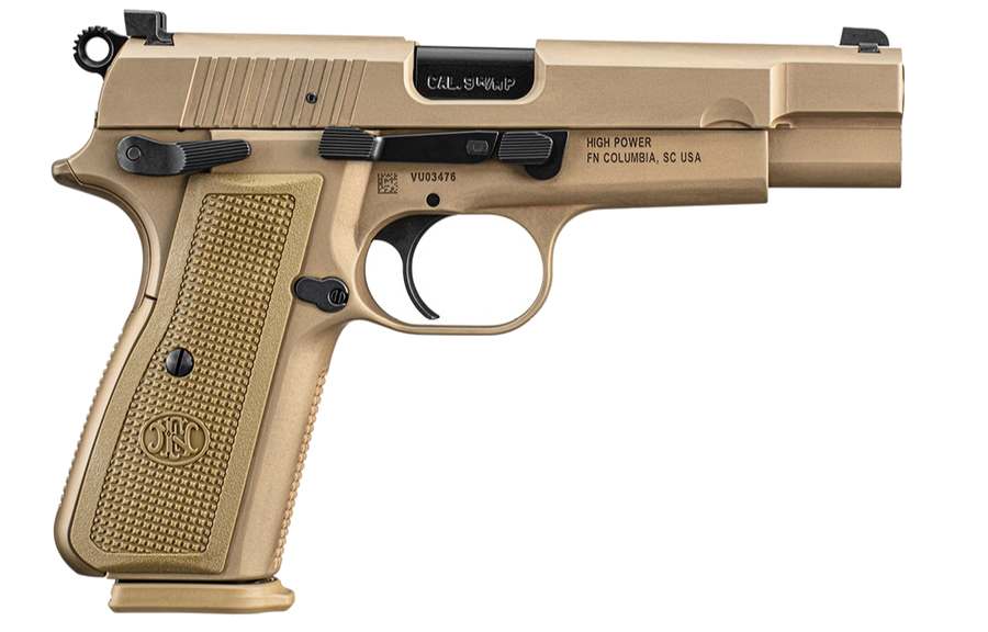 FN High Power 9mm Pistol – Alloy Frame, FDE and OD Polymer
