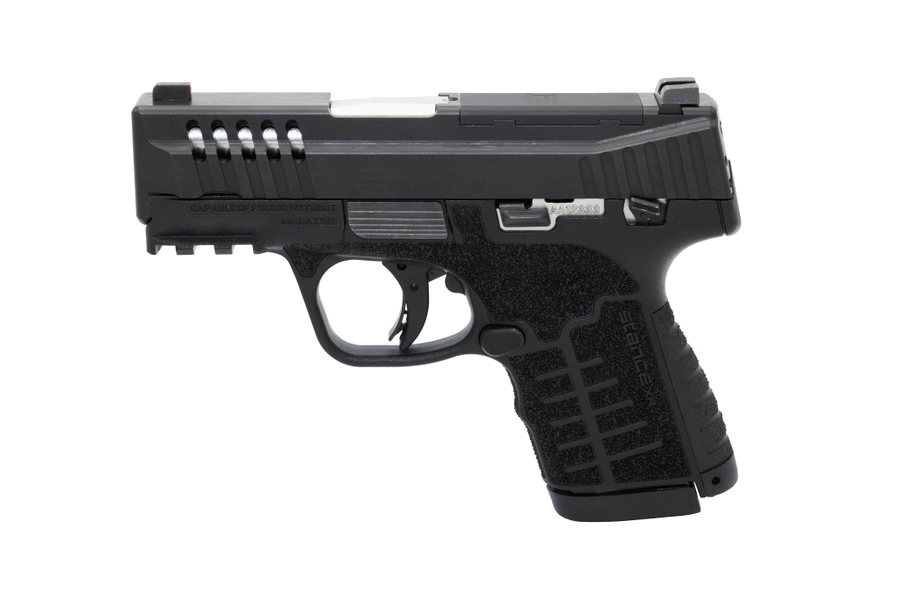 Savage Arms Stance MC9MS 9mm Pistol – 3.2", 13+1, Black Nitride, Black Polymer, 3-Dot