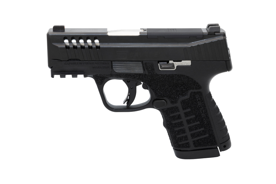 Savage Arms Stance MC9MS 9mm Pistol – 3.2", 13+1, Black Nitride, Black Polymer, 3-Dot – MPN 67062