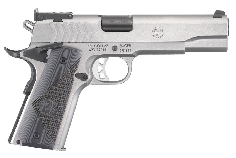 Ruger SR1911 9mm Pistol – G-10 Deluxe Checkered