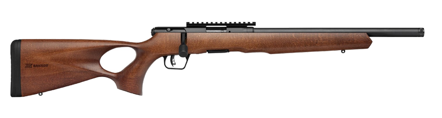 Savage Arms B17 Timber Thumbhole 17 Hmr Rifle