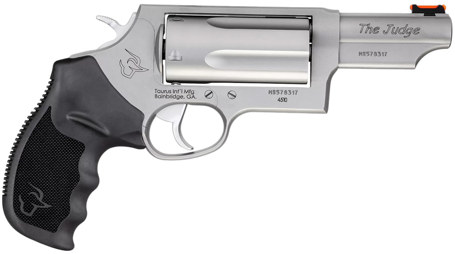 Taurus Judge 410 Bore / .45 Colt 3" Chamber Revolver – Stainless