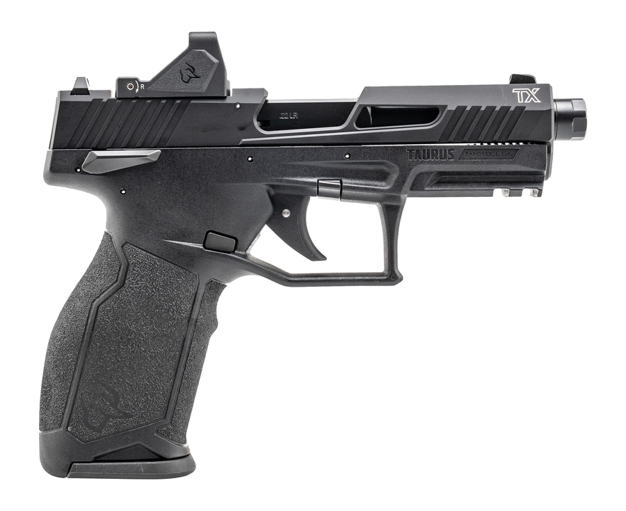 Taurus TX22 Gen 2 TORO .22 LR Pistol – 4.1", 22+1, Black, Polymer Frame, FS: White Dot RS: Serrated, optic ready