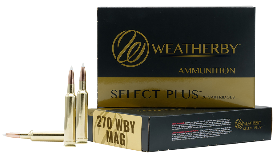 Weatherby Select Plus .270 Weatherby Magnum 130 Grain Ammunition – 20 Rounds