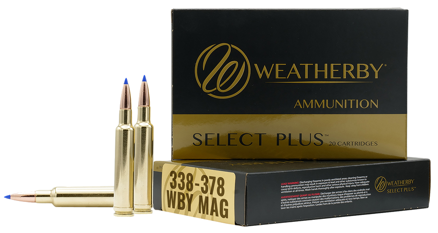 Weatherby Select Plus Ammo 338-378 WBY Mag 225 Grain Ammunition – 20 Rounds