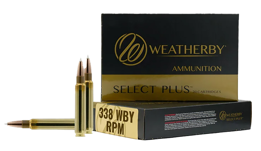 Weatherby Select Plus Ammo 338 Weatherby RPM 225 Grain Ammunition – 20 Rounds