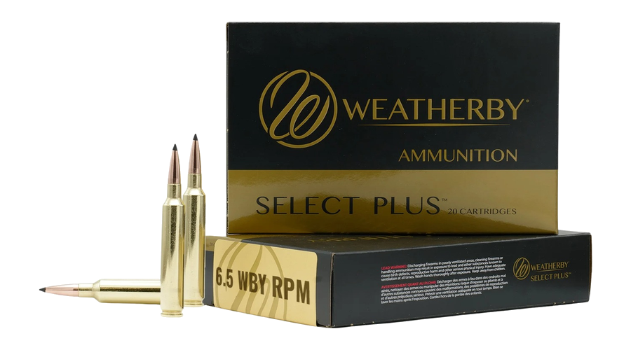 Weatherby Select Plus Ammo 6.5 Wby Rpm 127 Grain Ammunition – 20 Rounds