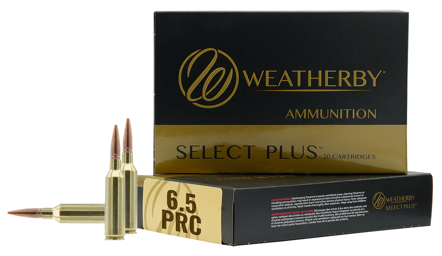 Weatherby Select Plus Ammo 6.5 PRC 130 Grain Ammunition – 20 Rounds