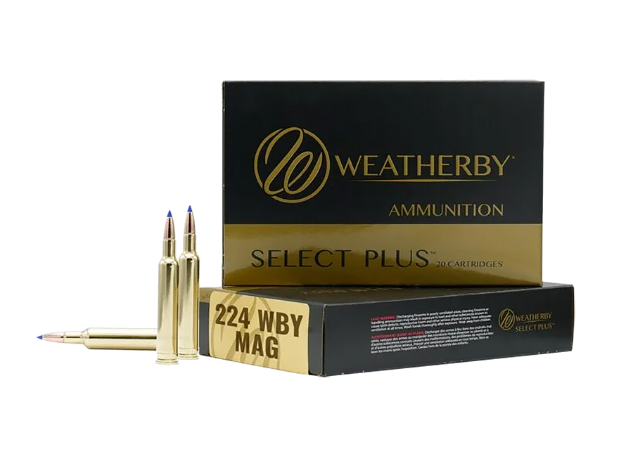 Weatherby Select Plus 224 Weatherby Magnum 37 Grain Ammunition – 20 Rounds