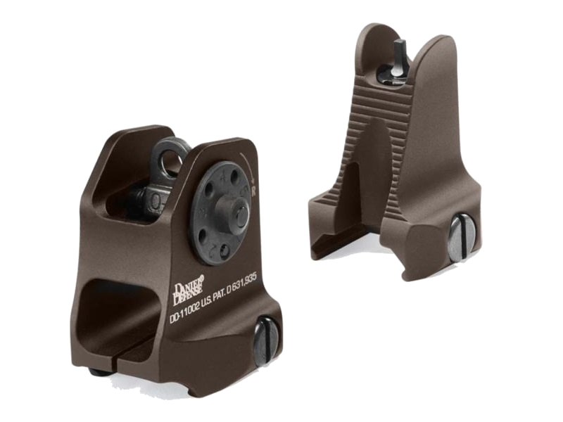 Daniel Defense Front and Rear Sight Set – Brown
