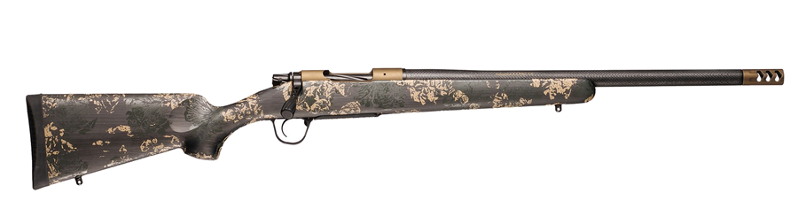Christensen Arms Ridgeline 22 Creedmoor Rifle – Carbon with Green and Tan Accents