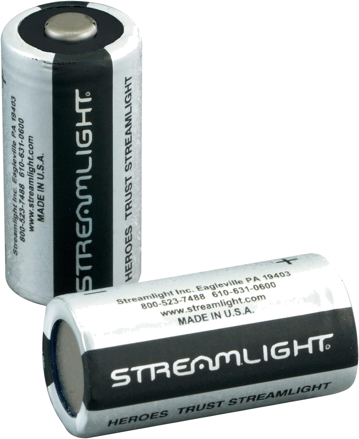 Streamlight CR123A Lithium Batteries – 2-Pack
