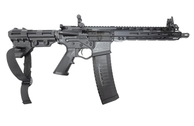 ATI Alpha Maxx 5.56 NATO 10.5" AR Pistol with 60-Round Magazine – Matte Black