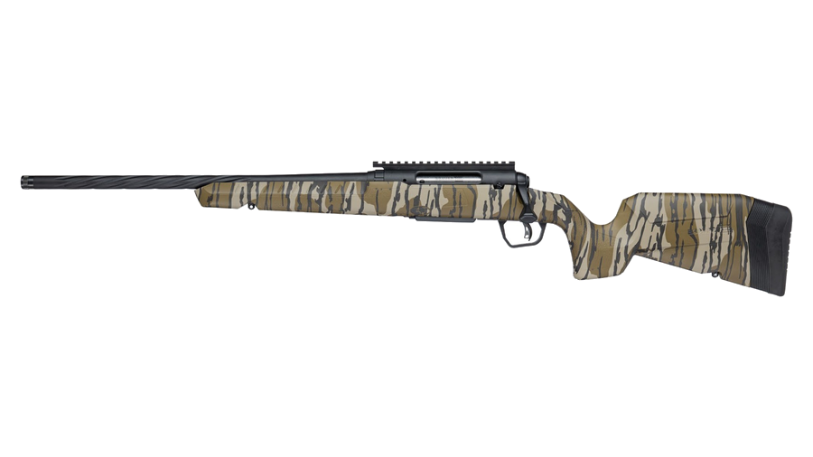Savage Arms Axis 2 Pro Mossy Oak Original Bottomland 243 Win Rifle – Black Ink