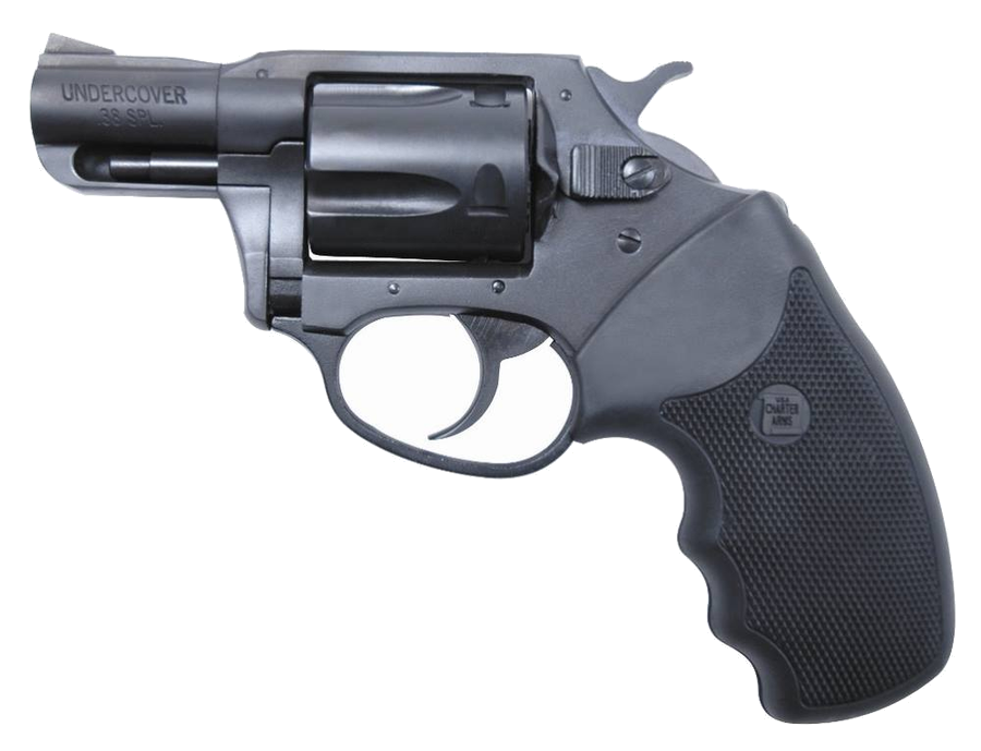 Charter Arms Undercover .38 Special Revolver – 2", 5-Round Capacity, Blue, Steel Frame, Black Rubber, Fixed – MPN 13820