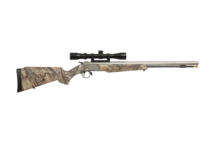 CVA Wolf V2 .50 Caliber Muzzleloader – 24", Single-Shot, Stainless, Synthetic Stock Realtree AP-X, Fiber Optic Sights
