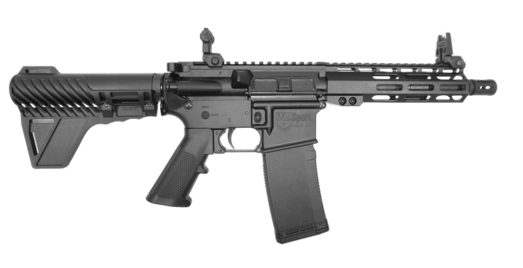 American Tactical Inc MilSport 5.56 NATO Pistol – Pistol Brace, Matte Black