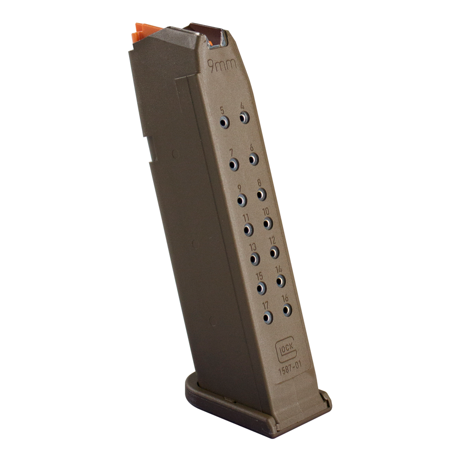Glock G17 Gen 5 9mm 17-Round Magazine – for Glock 17/34, Flat Dark Earth