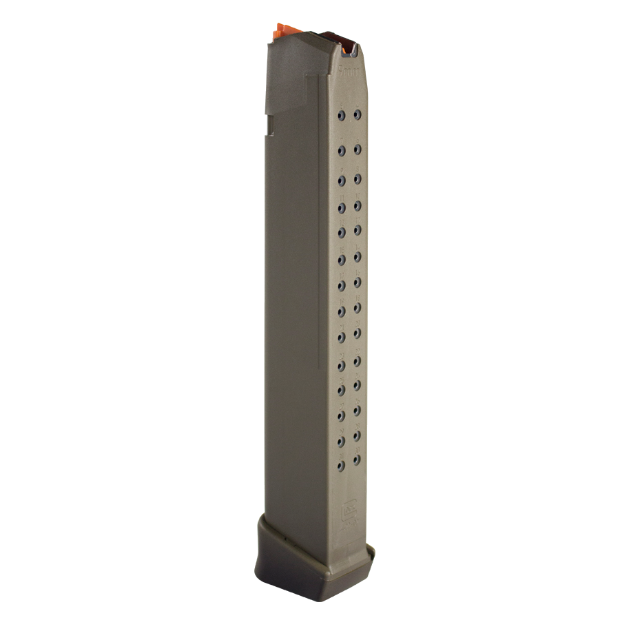 Glock G17 / G19 / G26 / G34 9mm 33-Round Magazine – OD Green