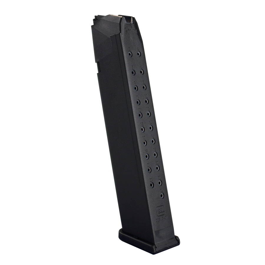Glock G17 / G19 / G26 / G34 9mm 24-Round Magazine – for Glock 9mm, Black